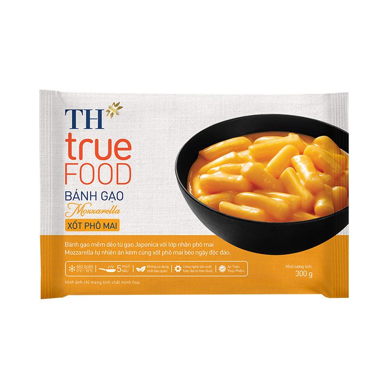 Bánh Gạo Mozzarella Xốt Phô Mai TH true FOOD 300g