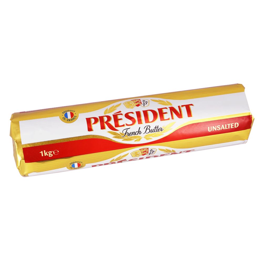 Bơ lạt thanh trùng Président 82 % Chất Béo 1Kg