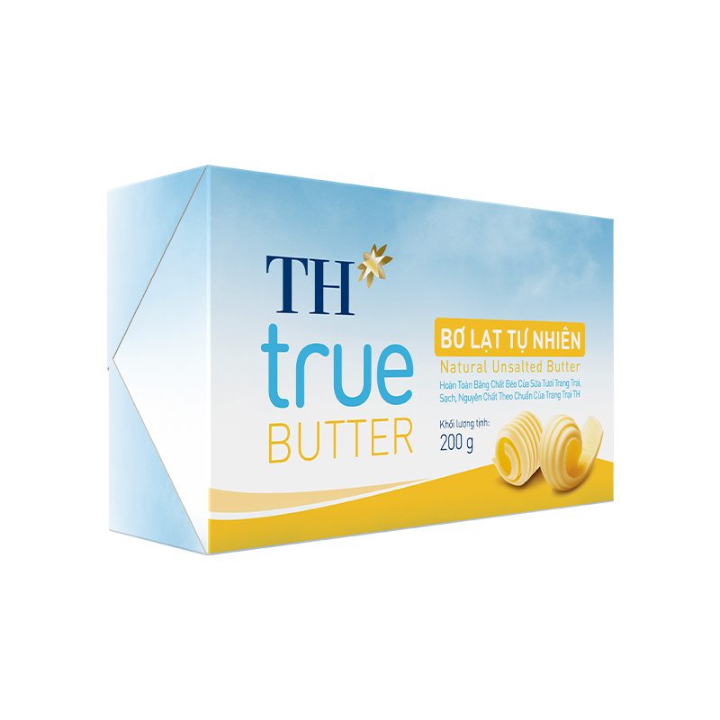 Bơ lạt tự nhiên TH true BUTTER 200 g ảnh 2