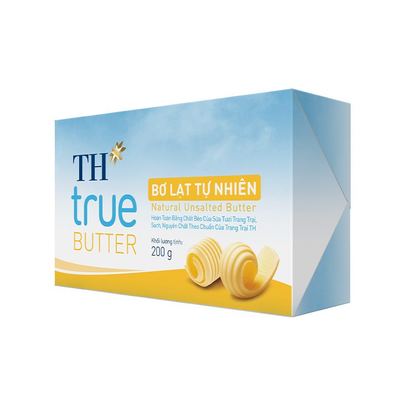 Bơ lạt tự nhiên TH true BUTTER 200 g ảnh 4