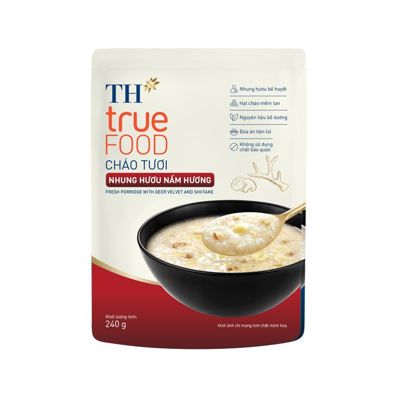 Cháo Tươi Nhung Hươu Nấm Hương 240 g
