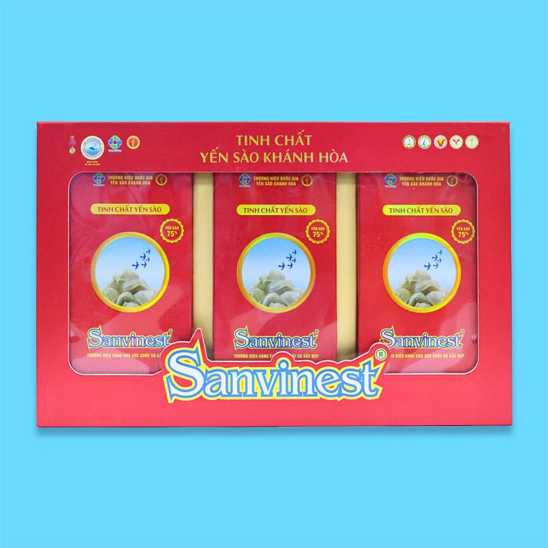 Hộp QT Tinh chất Yến sào Khánh Hòa Sanvinest - 30 túi 25ml