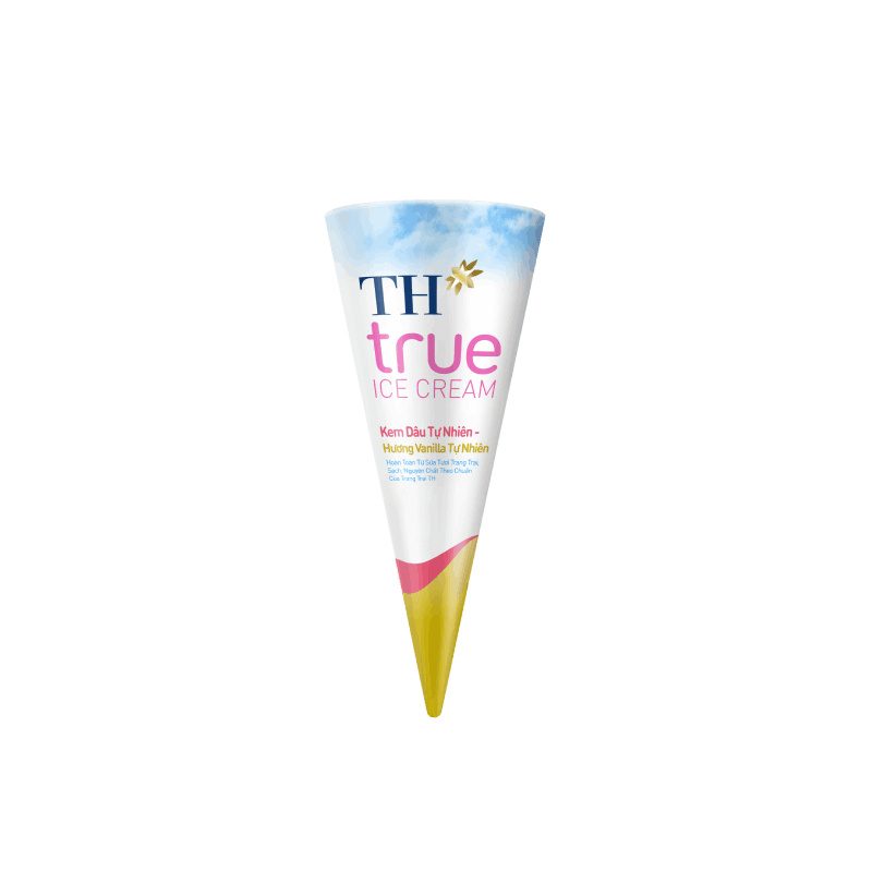 Kem Ốc Quế Dâu - Vanilla Tự Nhiên 73 g