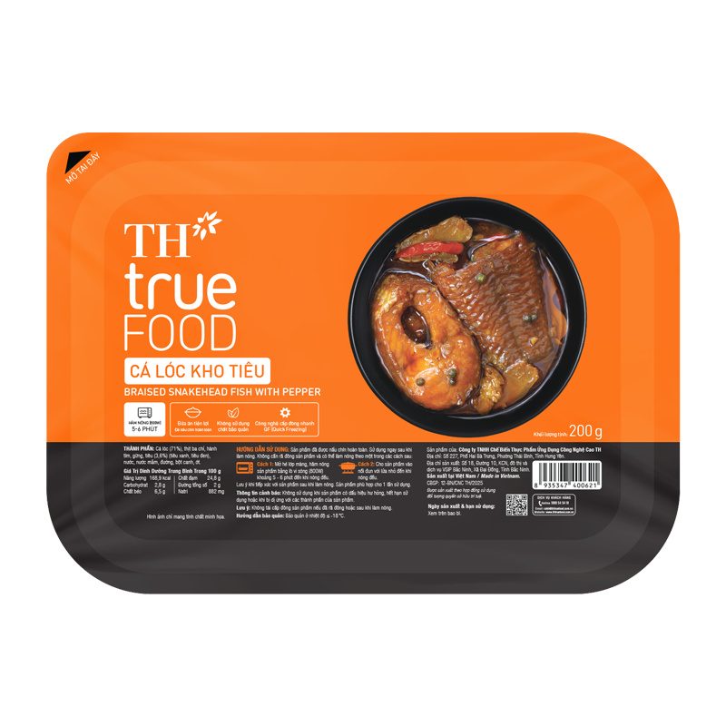 Khay Cá Lóc Kho Tiêu TH true FOOD 200 g