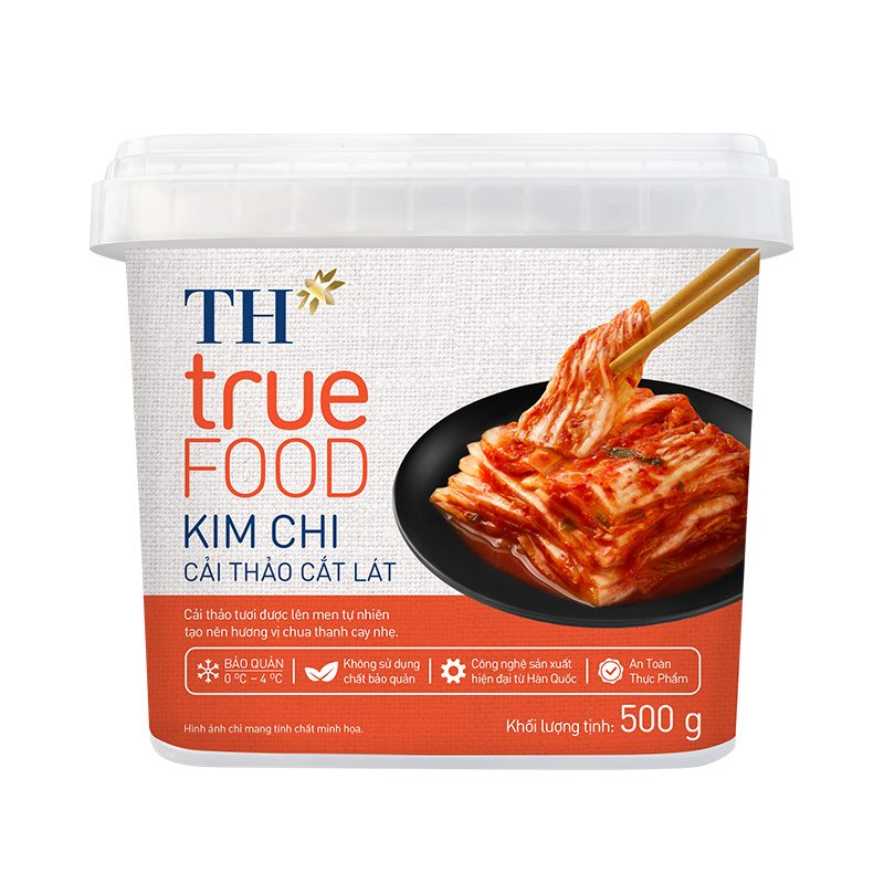 Kim Chi Cải Thảo Cắt Lát TH true FOOD 500g