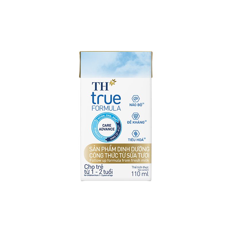 Lốc sản phẩm dinh dưỡng công thức từ sữa tươi cho trẻ từ 1 đến 2 tuổi TH true FORMULA 110 ml ảnh 2