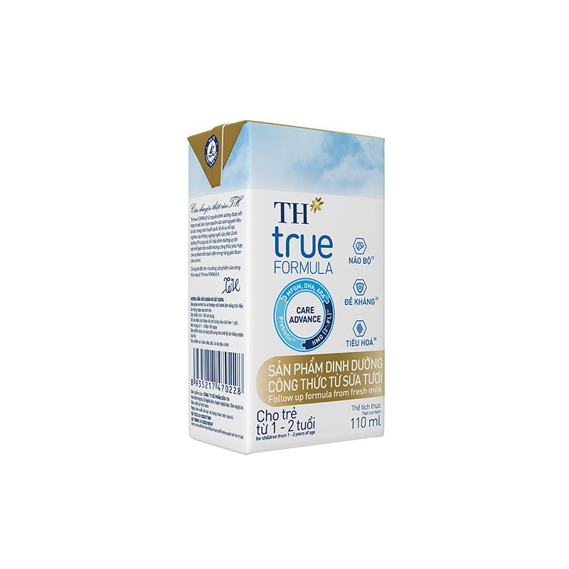Lốc sản phẩm dinh dưỡng công thức từ sữa tươi cho trẻ từ 1 đến 2 tuổi TH true FORMULA 110 ml ảnh 3