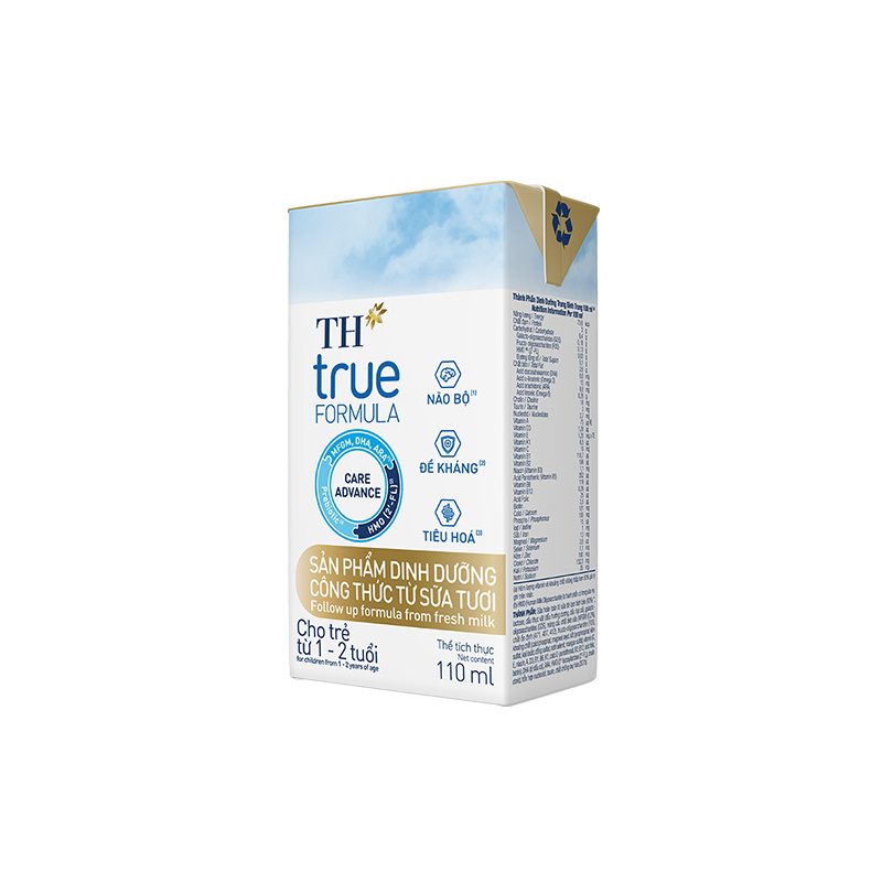 Lốc sản phẩm dinh dưỡng công thức từ sữa tươi cho trẻ từ 1 đến 2 tuổi TH true FORMULA 110 ml ảnh 4