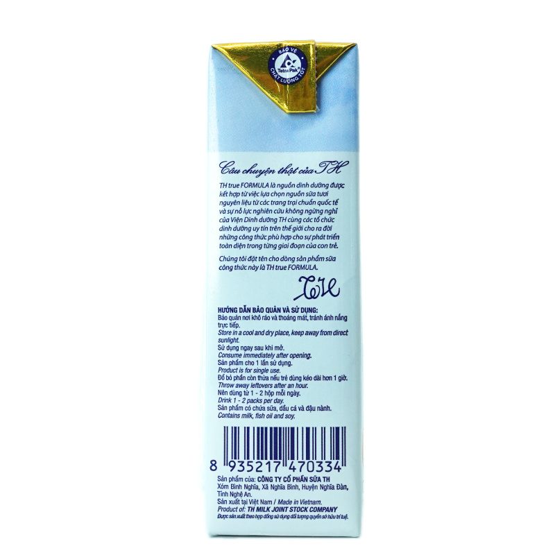 Lốc sản phẩm dinh dưỡng công thức từ sữa tươi cho trẻ từ 2 tuổi trở lên TH true FORMULA 180 ml ảnh 2