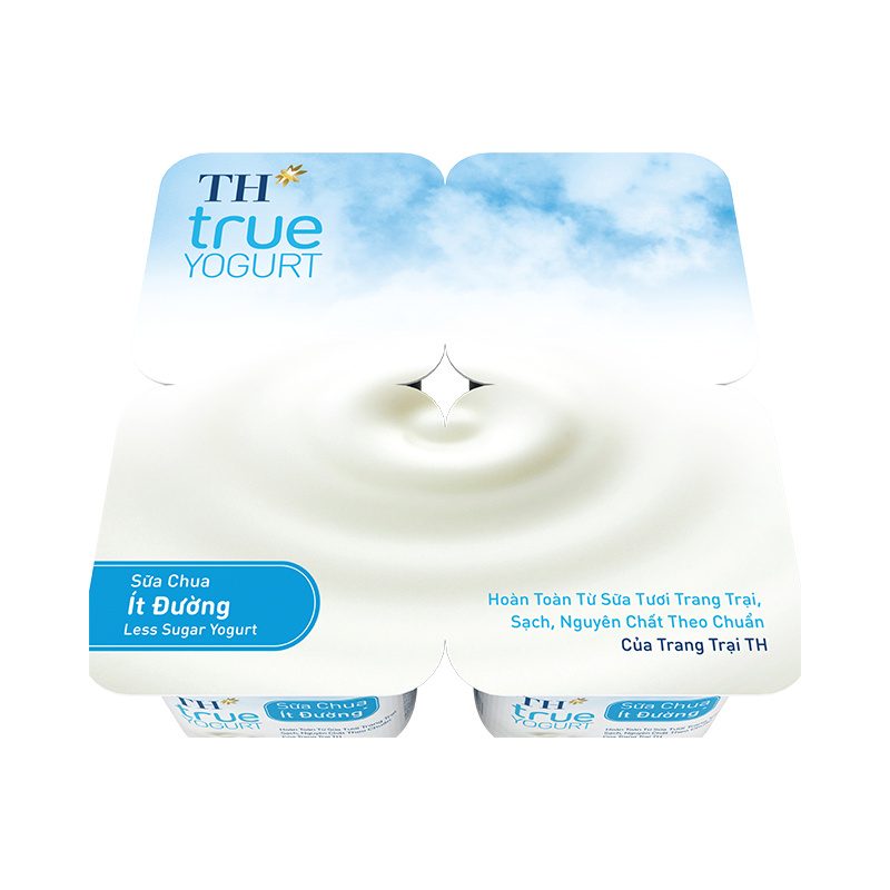 Lốc Sữa Chua Ít Đường TH true YOGURT 100 g