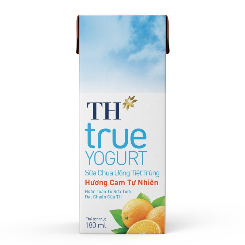 Lốc Sữa Chua Uống Tiệt Trùng Hương Cam 180 ml