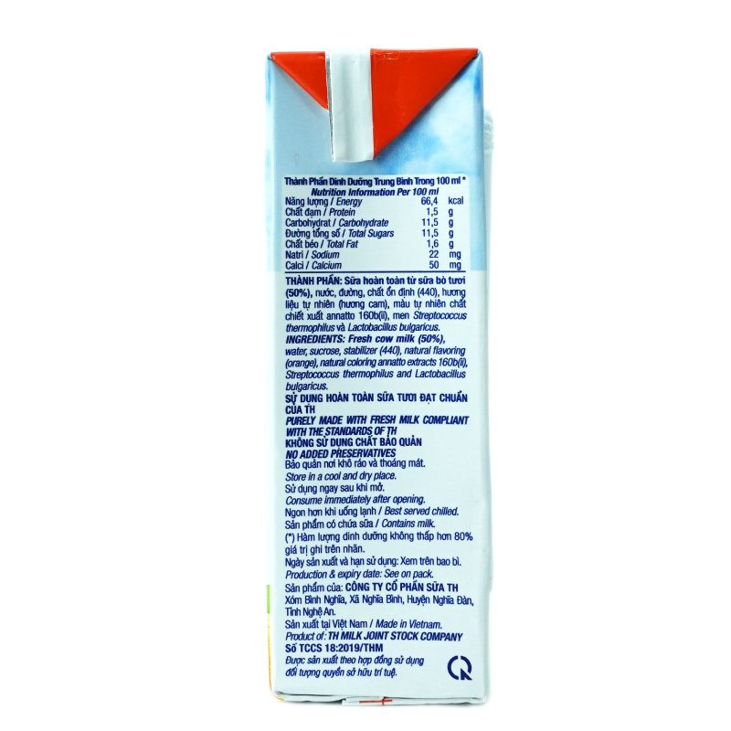 Lốc Sữa Chua Uống Tiệt Trùng Hương Cam 180 ml ảnh 4