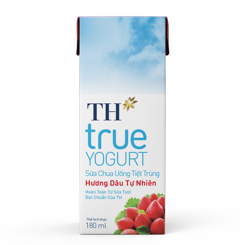 Lốc Sữa Chua Uống Tiệt Trùng Hương Dâu 180 ml