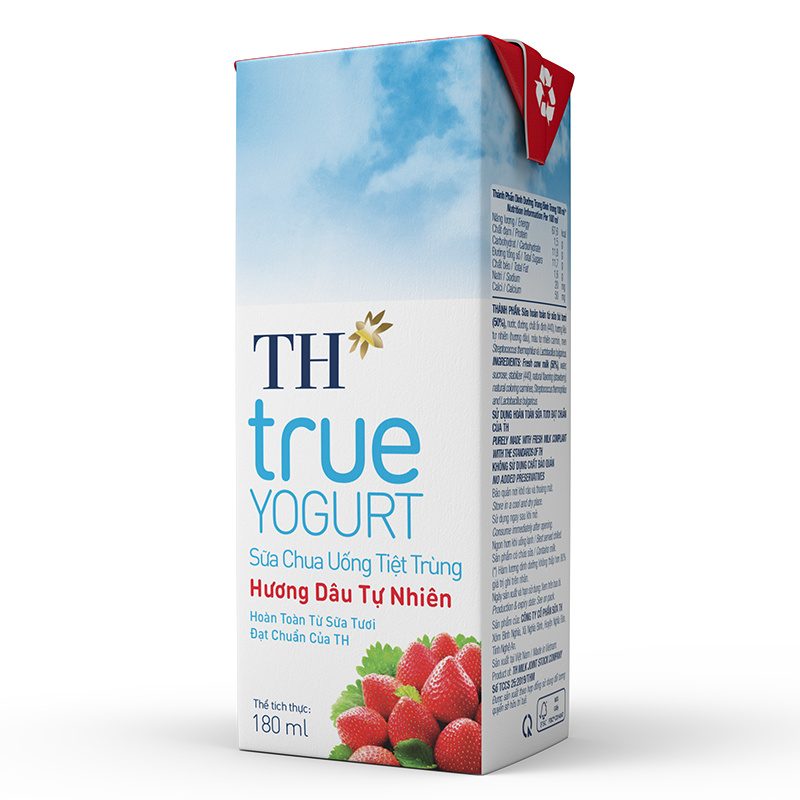 Lốc Sữa Chua Uống Tiệt Trùng Hương Dâu 180 ml ảnh 3