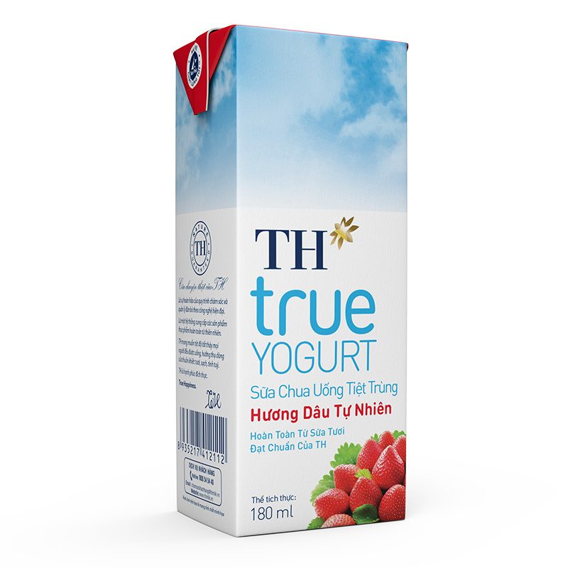 Lốc Sữa Chua Uống Tiệt Trùng Hương Dâu 180 ml ảnh 5