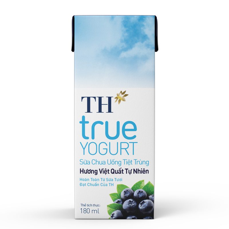 Lốc Sữa Chua Uống Tiệt Trùng Việt Quất 180 ml