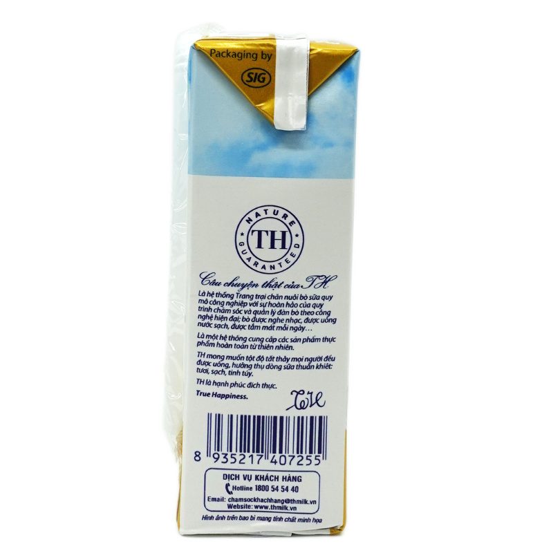 Lốc Sữa Tươi Tiệt Trùng Bổ Sung Ngũ Cốc TH true MILK 180ml