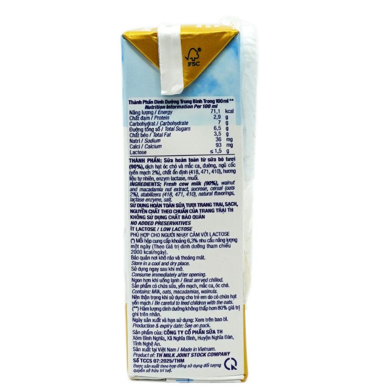 Lốc Sữa Tươi Tiệt Trùng Bổ Sung Ngũ Cốc TH true MILK 180ml ảnh 2