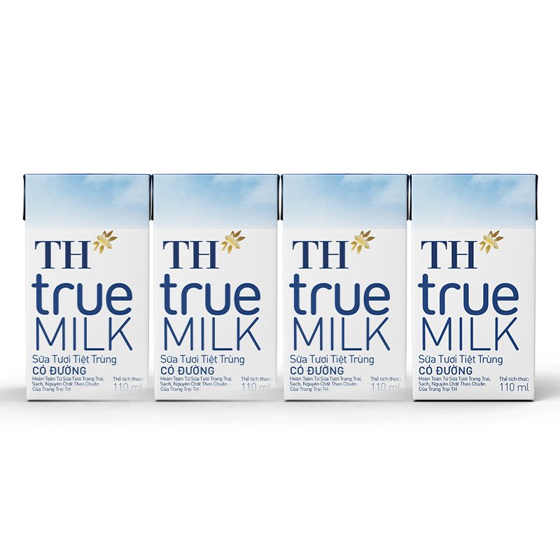 Lốc Sữa Tươi Tiệt Trùng Có Đường 110 ml