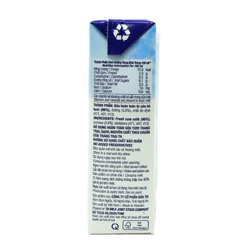 Lốc Sữa Tươi Tiệt Trùng Có Đường 180 ml ảnh 6