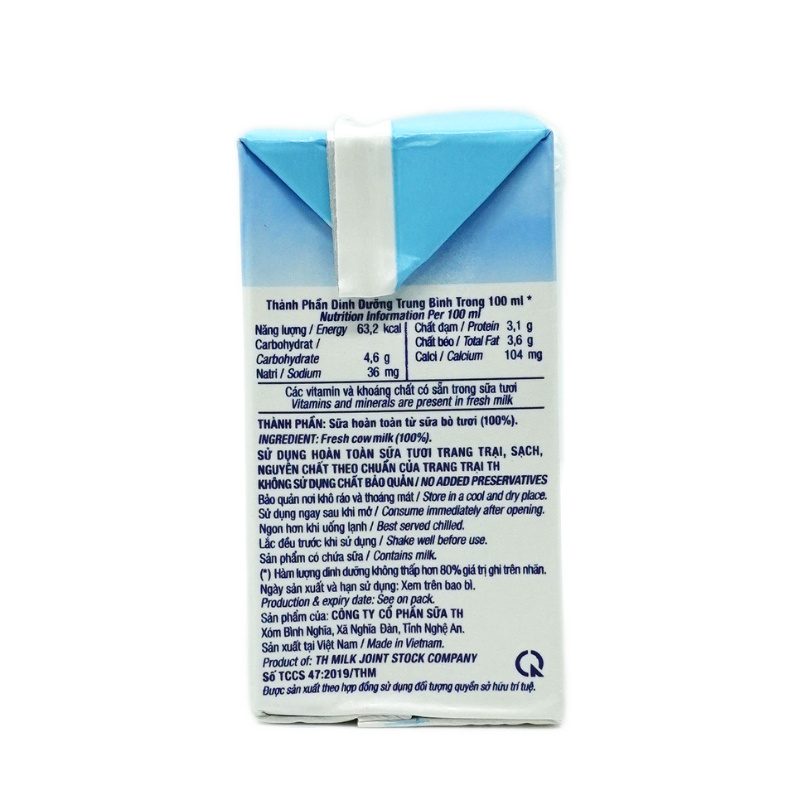 Lốc Sữa Tươi Tiệt Trùng Nguyên Chất 110 ml
