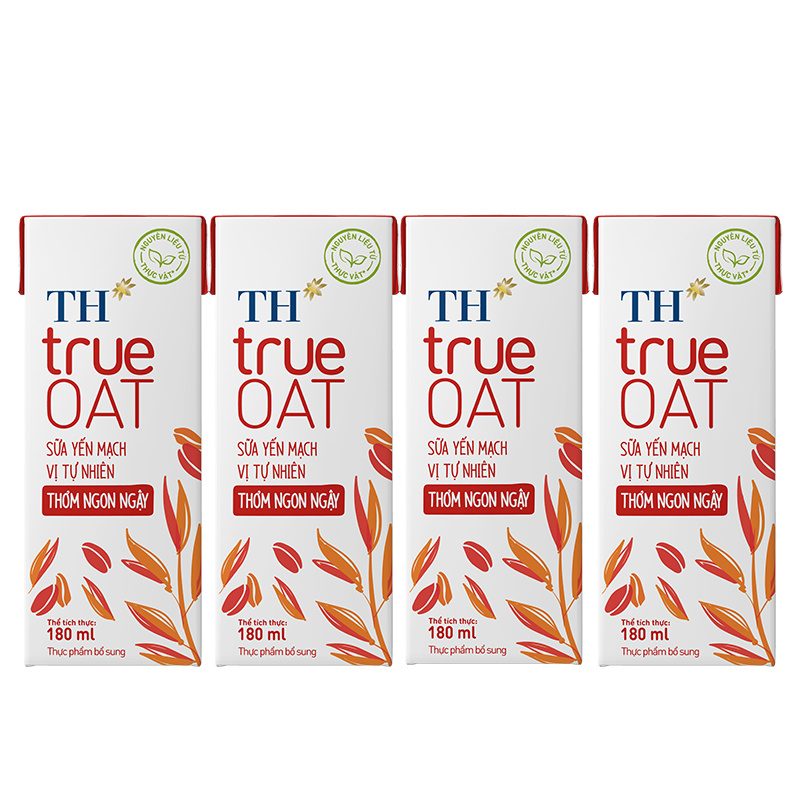 Lốc Sữa Yến Mạch Vị Tự Nhiên TH true OAT 180ml ảnh 3