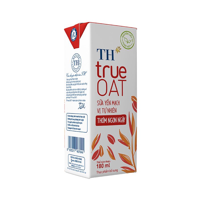 Lốc Sữa Yến Mạch Vị Tự Nhiên TH true OAT 180ml ảnh 5