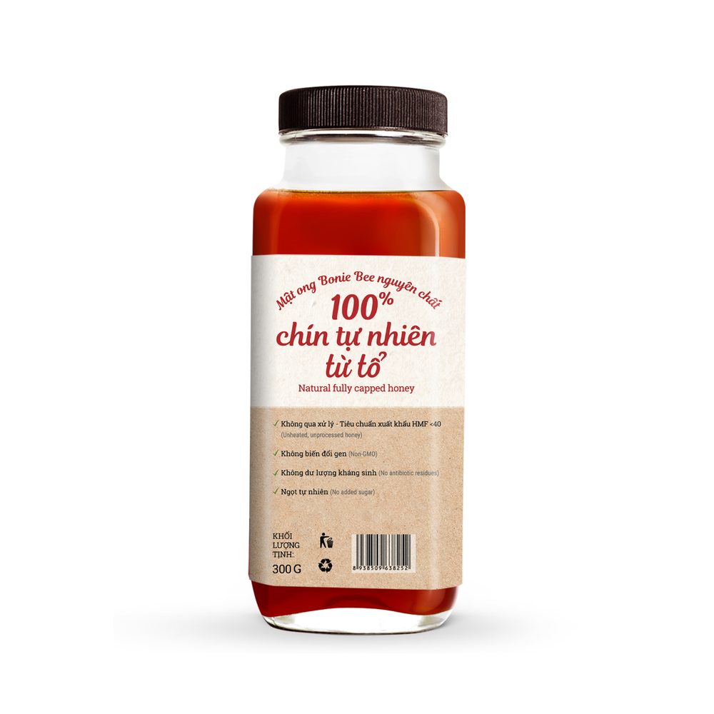 Mật ong Bonie Bee Hoa Cà Phê 300 gr ảnh 3
