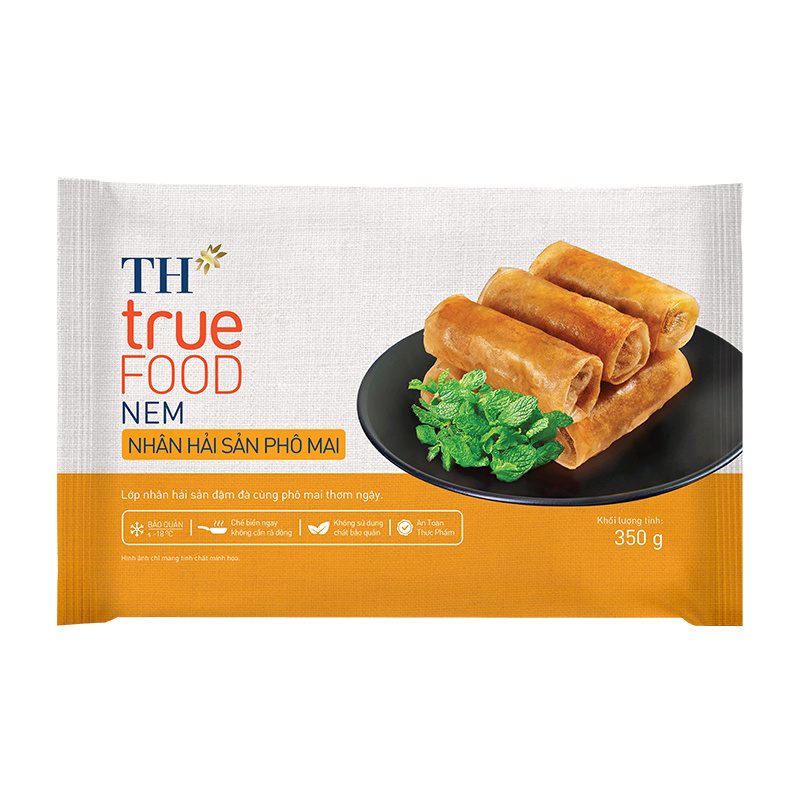 Nem Nhân Hải Sản Phô Mai TH true FOOD 350 g