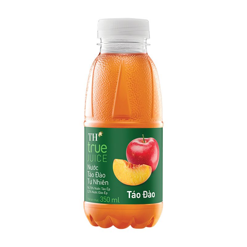 Nước táo đào tự nhiên TH true JUICE 350 ml
