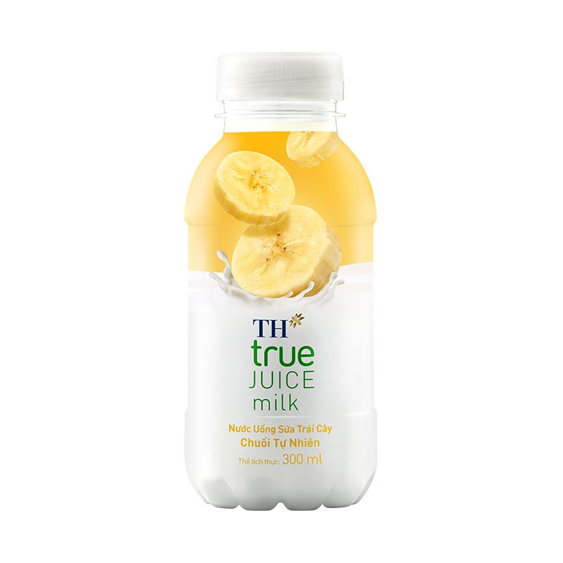 Nước uống sữa trái cây Chuối Tự Nhiên TH true JUICE milk 300ml
