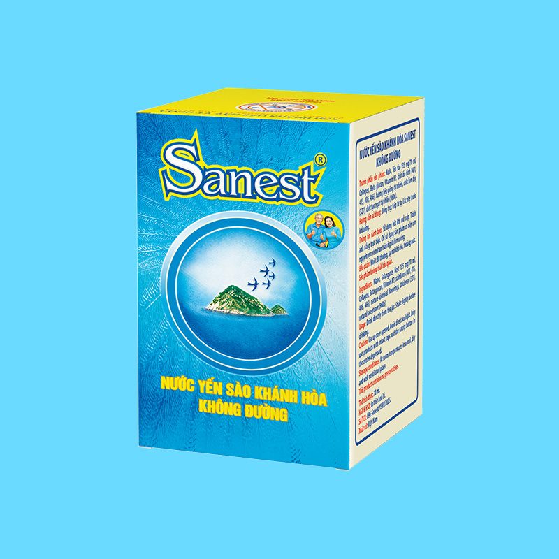 Nước yến sào Khánh Hòa Sanest Không đường dành cho người cao tuổi lọ 70ml