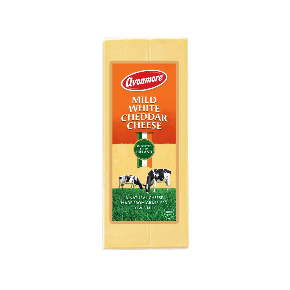 Phô mai cheddar Avonmore Professional Trắng Khối 32% Chất Béo 2.5Kg