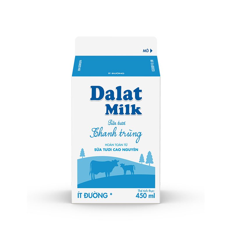 Sữa Tươi Thanh Trùng Ít Đường 450 ml