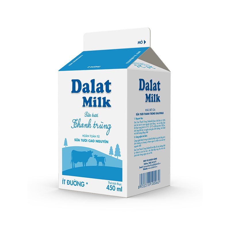 Sữa Tươi Thanh Trùng Ít Đường 450 ml ảnh 3