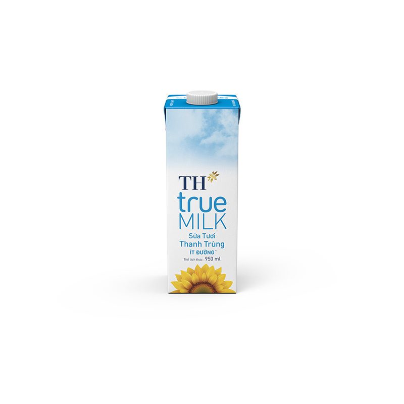 Sữa Tươi Thanh Trùng Ít Đường TH true MILK 950 ml