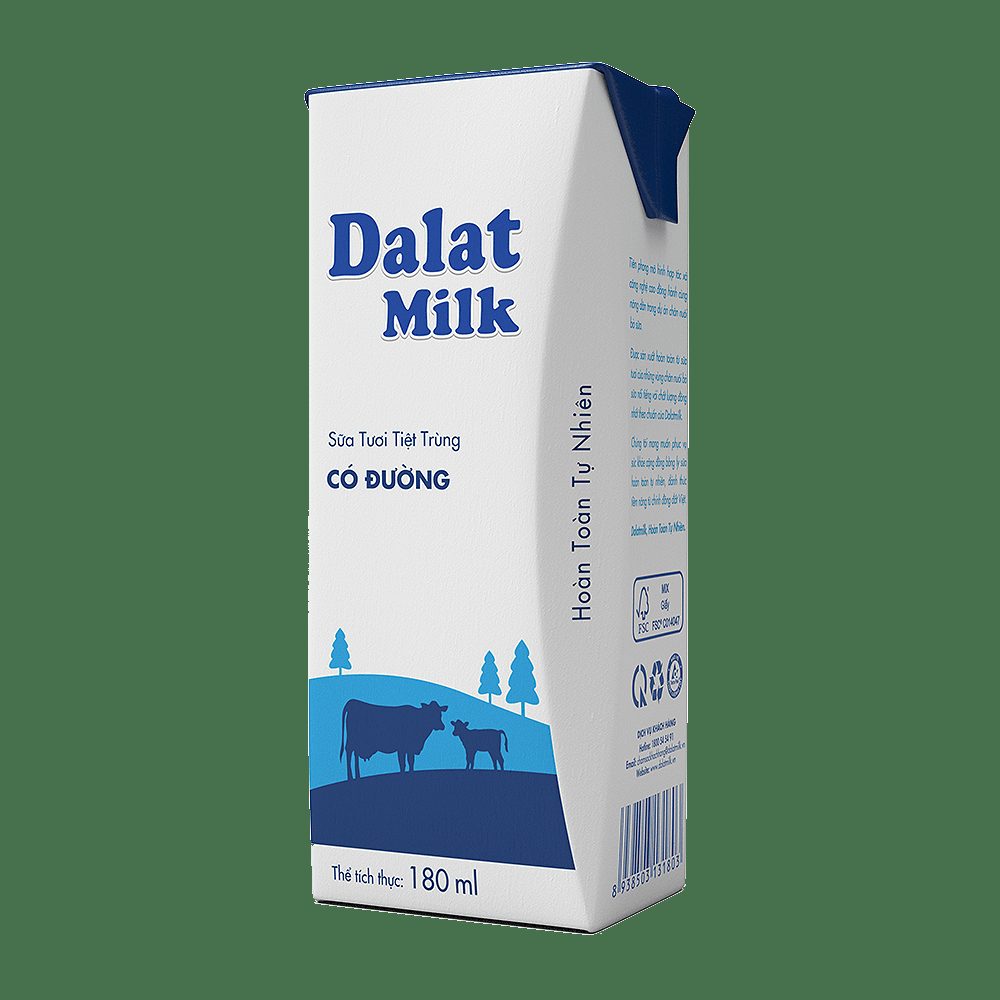 Sữa Tươi Tiệt Trùng Có Đường 180ml ảnh 4