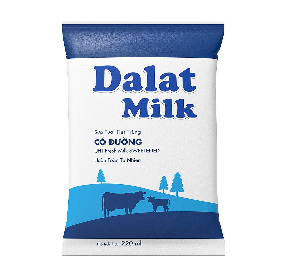 Sữa Tươi Tiệt Trùng Có Đường 220ml