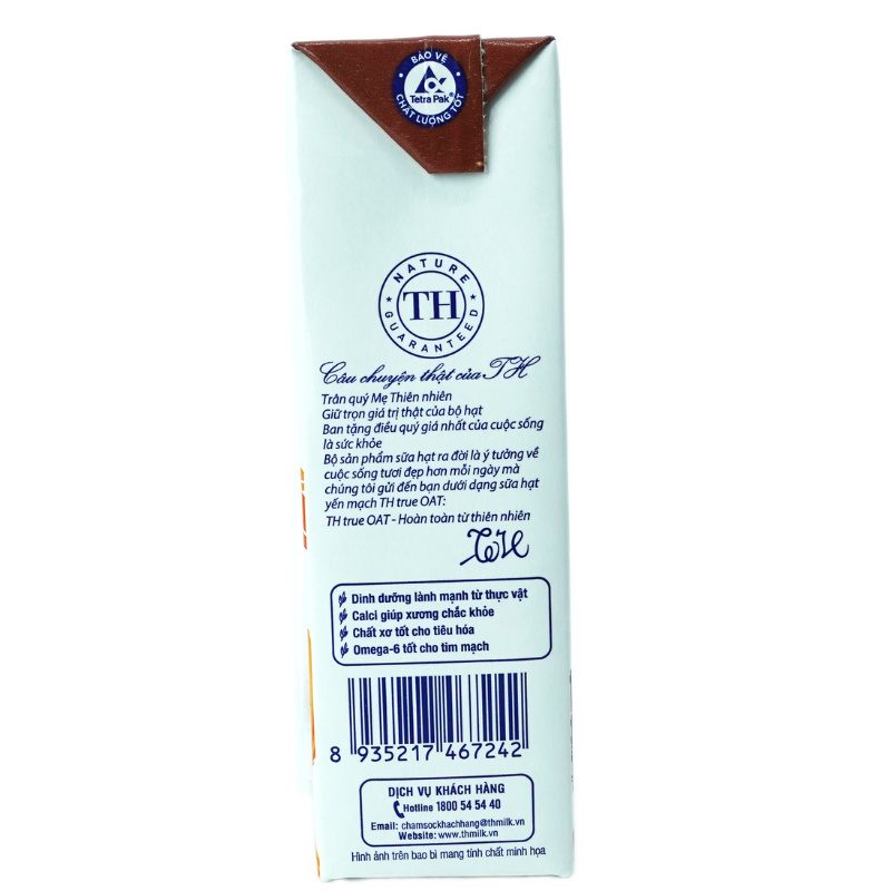 Sữa Yến Mạch Sô Cô La TH true OAT 180 ml ảnh 5