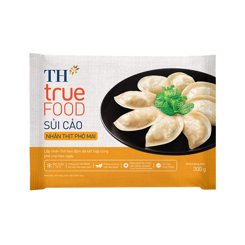 Sủi Cảo Nhân Thịt Phô Mai TH true FOOD 300g ảnh 2
