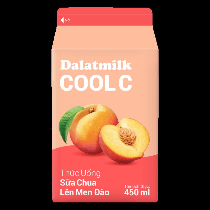 Thức Uống Sữa Chua Lên Men Đào 450 ml (Mẫu mới – Đổi bao bì) ảnh 4
