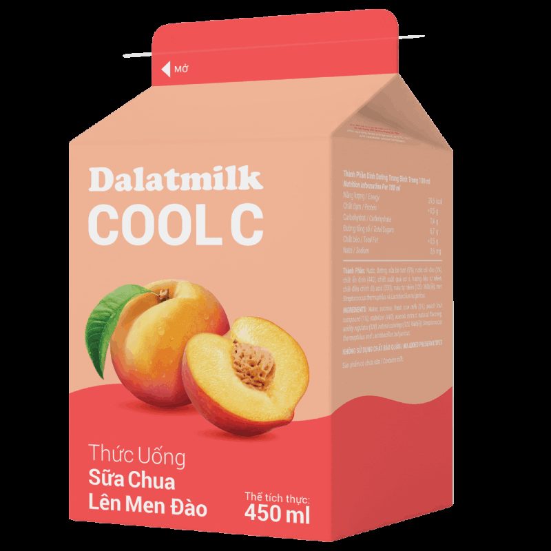 Thức Uống Sữa Chua Lên Men Đào 450 ml (Mẫu mới – Đổi bao bì) ảnh 5
