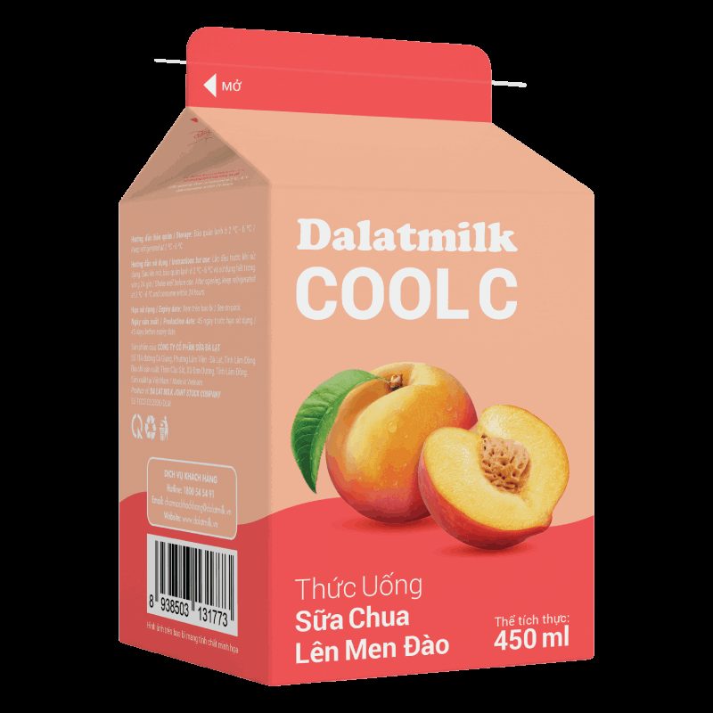 Thức Uống Sữa Chua Lên Men Đào 450 ml (Mẫu mới – Đổi bao bì) ảnh 6