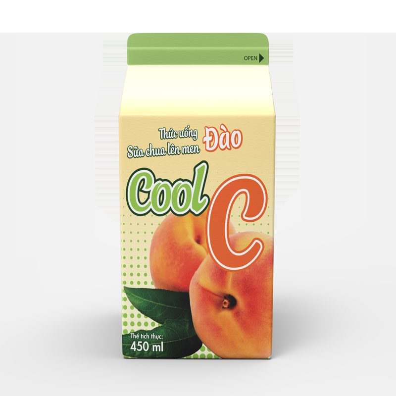 Thức Uống Sữa Chua Lên Men Đào Cool C 450ml ảnh 3