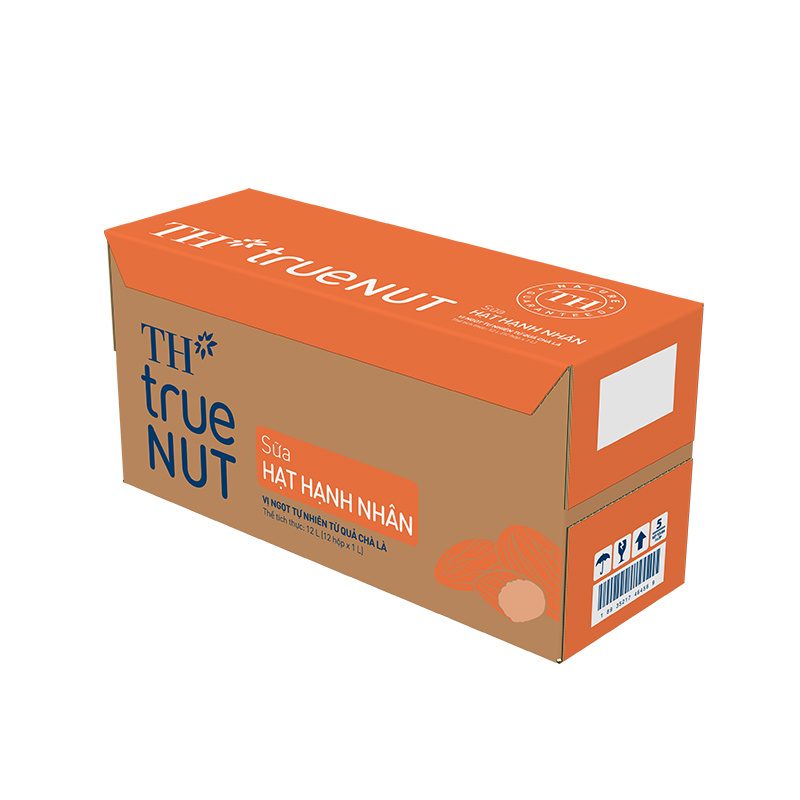 Thùng 12 Hộp Sữa Hạt Hạnh Nhân TH true NUT 1 L