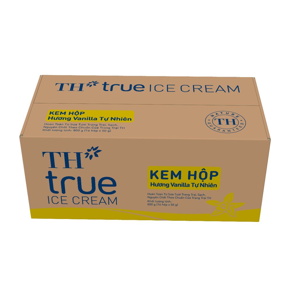 Thùng 16 Hộp Kem Hộp Hương Vanilla Tự Nhiên 50 g ảnh 3