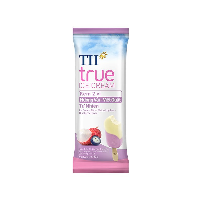 Thùng 20 Que Kem Hương Vải Việt Quất Tự Nhiên TH true ICE CREAM ảnh 2