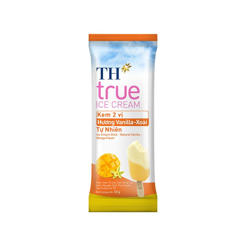 Thùng 20 Que Kem Hương Vanilla Xoài Tự Nhiên TH true ICE CREAM ảnh 2