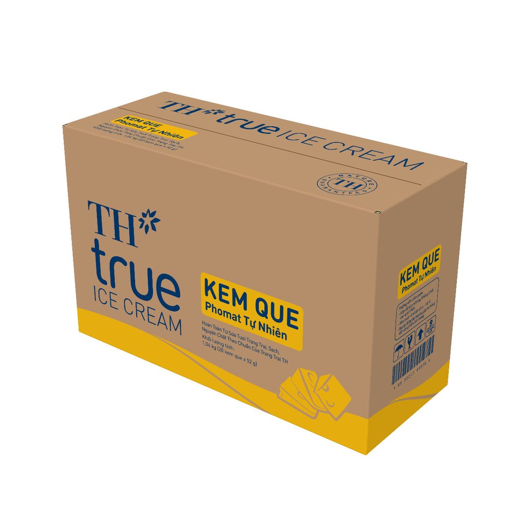 Thùng 20 Que Kem Que Phomat TH true ICE CREAM 52 g