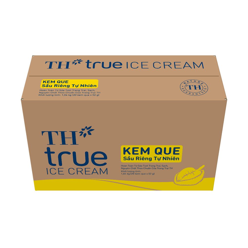 Thùng 20 Que Kem Que Sầu Riêng TH true ICE CREAM 52 g ảnh 3